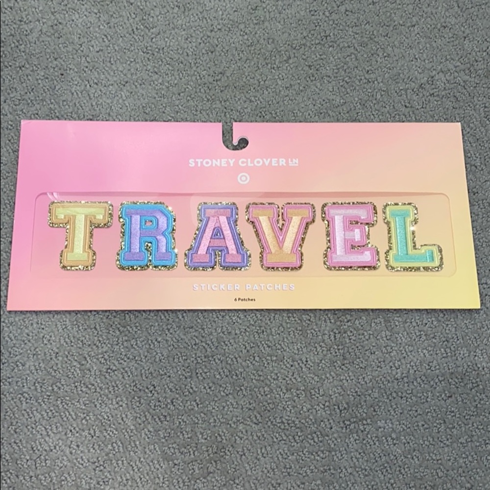 Stoney Clover Lane x Target “TRAVEL” patches
